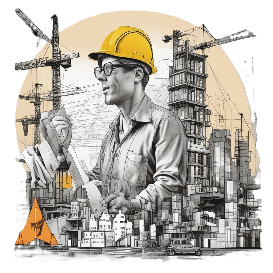 Ilustracja przedstawiająca temat uprawnień budowlanych